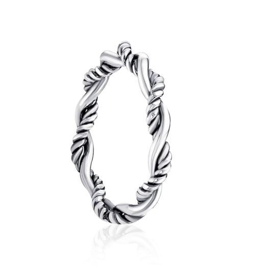 Sterling Silver Twist Ring - Bright Stone Jewelers